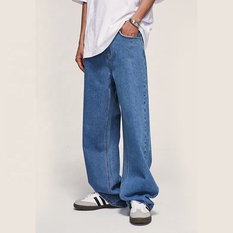 OEM ODM Wholesale Blue Black Color Men Denim Jeans Plus Size Men Fashoin Men Denim Pants Jeans Factory