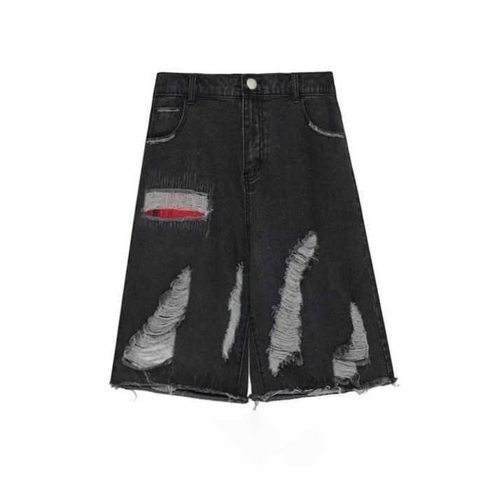 OEM ODM New Men Fashion Causal Short Jeans Denim Shorts Blue Black Denim Swear Mens Shorts Man Factory
