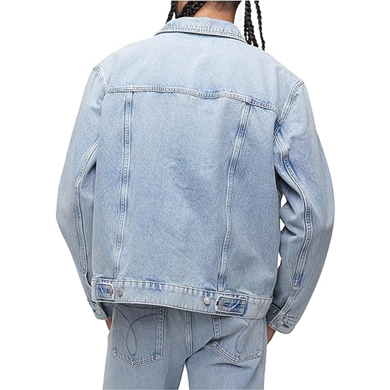 OEM ODM Custom Logo Casual Streetwear Wholesale Fashion Denim Jacket Coats Denim Jeans Jackets For Men