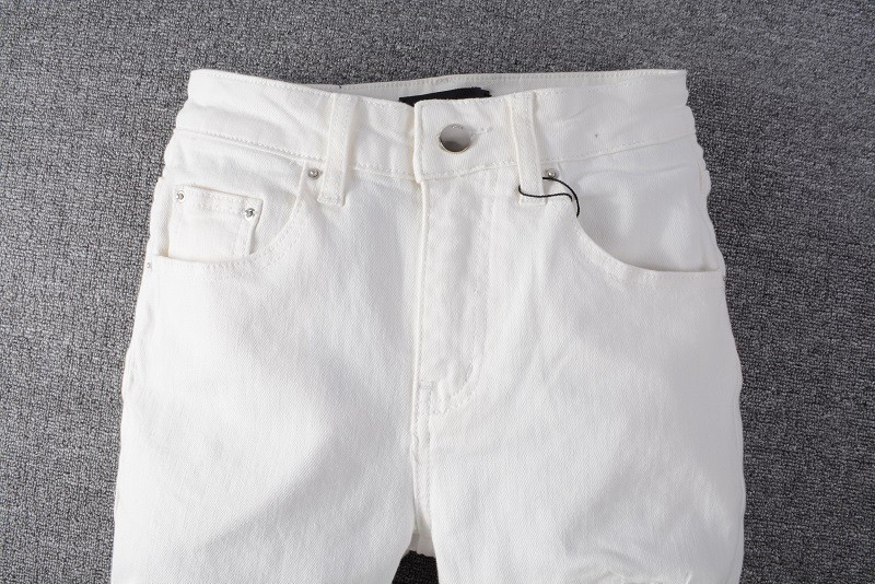 OEM ODM New Fashion Jeans Pants Wholesale Custom Logo Slim Fit Distressed Jeans Men Skinny Denim Jeans Factory