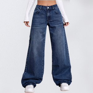 Breathable Wholesale Premium Quality Custom Logo Hot Sale OEM/ODM Cargo Pants Hot Sale Women's Denim Jeans