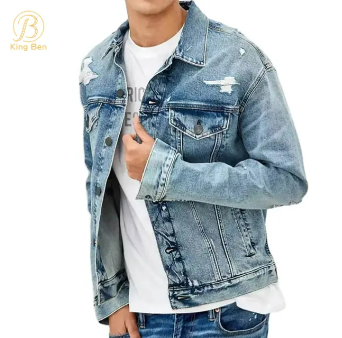 Creative matching of denim jackets