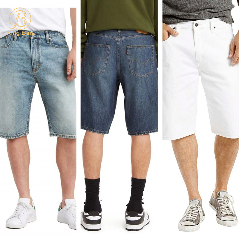 Welcome OEM ODM Men's casual loose straight denim jeans shorts