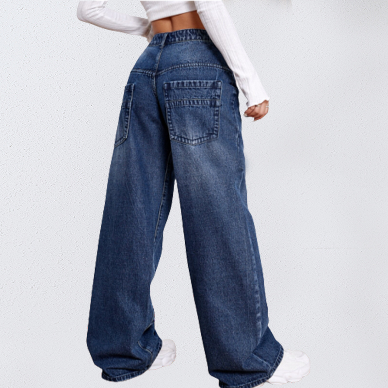 Breathable Wholesale Premium Quality Custom Logo Hot Sale OEM/ODM Cargo Pants Hot Sale Women's Denim Jeans
