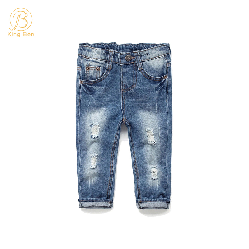 OEM ODM Hot Sale Ins Kids Jeans Neutral Design Kids Jeans Baby Boy Pants Hight Quality Boys Denim Jeans