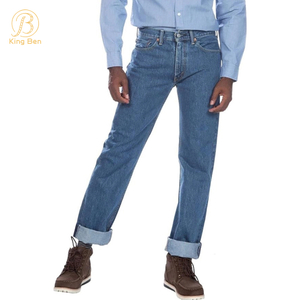 OEM ODM Custom Wholesale High Quality Cotton Unwash Original Raw Mens Fashion Selvedge Denim Mens Jean