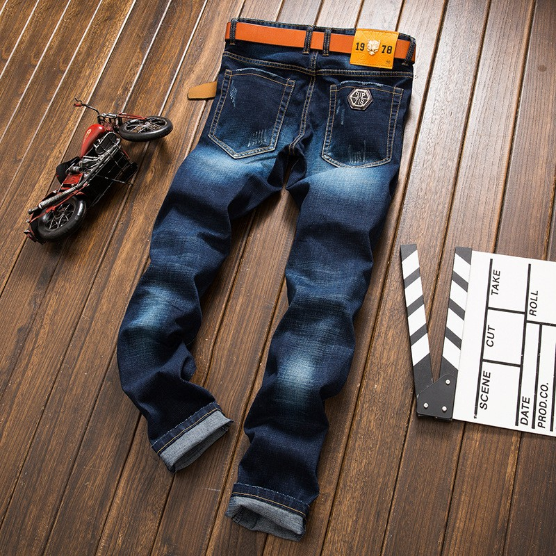 OEM ODM Wholesale Designers Blue Jeans Men Ripped Skinny Stretch Denim Pants Slim Mens Jeans New Fashioned Style Streetwear