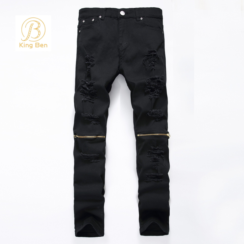 OEM ODM Custom Wholesale High Quality Cotton Mens Fashion Denim Jeans