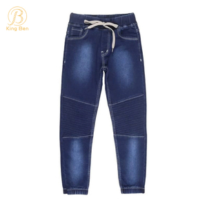 OEM ODM Super Cute Children's Jeans Fashion Blue Denim Toddler Mini Boys Jeans Pants For Kids Jeans Factory